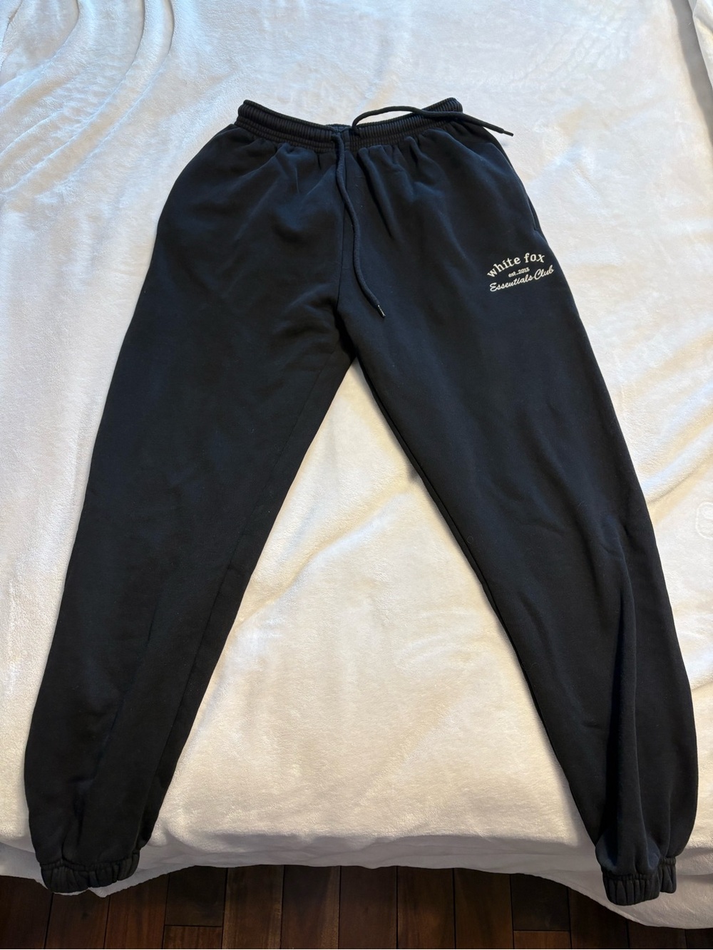 White Fox Boutique Black Track Joggers